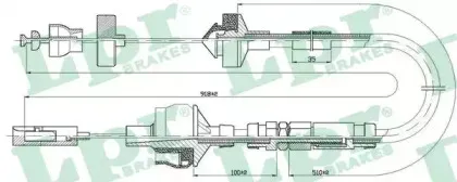 C0151C LPR Трос, управление сцеплением