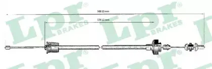 C0208C LPR Трос, управление сцеплением