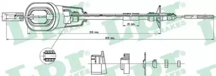 C0317C LPR Трос, управление сцеплением