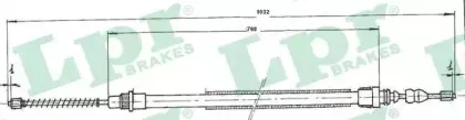C0660B LPR Трос, стояночная тормозная система