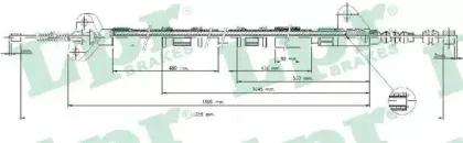 C0847B LPR Трос, стояночная тормозная система