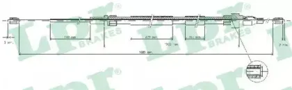 C0936B LPR Трос, стояночная тормозная система