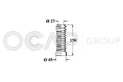 1211086 OCAP Пыльник, рулевое управление