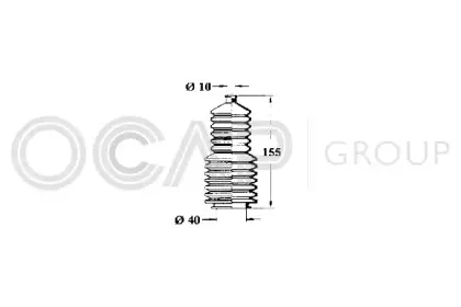 1211127 OCAP Пыльник, рулевое управление