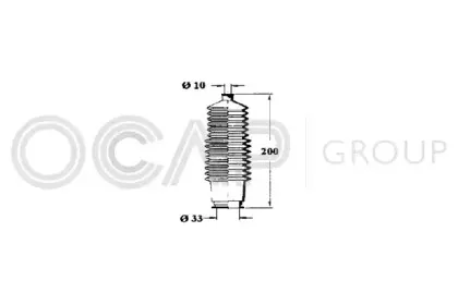 1211128 OCAP Пыльник, рулевое управление
