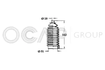 1211147 OCAP Пыльник, рулевое управление