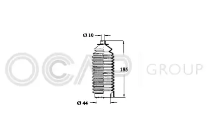 1211148 OCAP Пыльник, рулевое управление