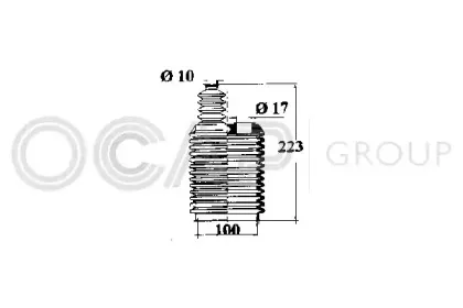 1211223 OCAP Пыльник, рулевое управление
