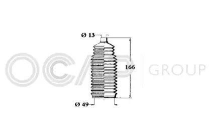 1211254 OCAP Пыльник, рулевое управление