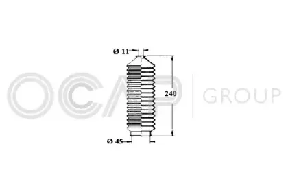 1211261 OCAP Пыльник, рулевое управление