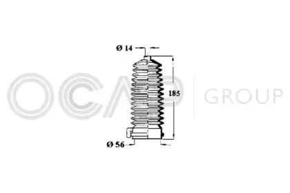 1211311 OCAP Пыльник, рулевое управление