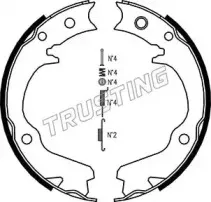 110.336K TRUSTING Комплект тормозных колодок, стояночная тормозная система