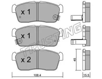 430.0 TRUSTING Комплект тормозных колодок, дисковый тормоз
