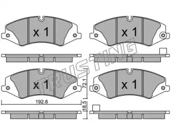 853.6 TRUSTING Комплект тормозных колодок, дисковый тормоз