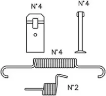 K435 TRUSTING Комплектующие, тормозная колодка