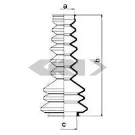 83516 SPIDAN Пыльник, рулевое управление