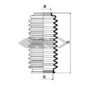 83517 SPIDAN Пыльник, рулевое управление