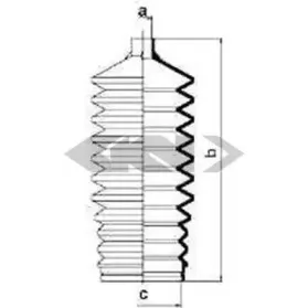 83520 SPIDAN Пыльник, рулевое управление