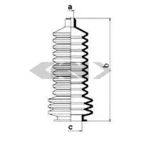 83539 SPIDAN Пыльник, рулевое управление