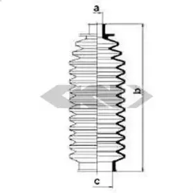 83596 SPIDAN Пыльник, рулевое управление