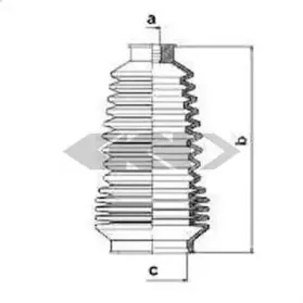 83597 SPIDAN Пыльник, рулевое управление