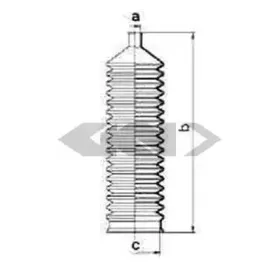 83601 SPIDAN Пыльник, рулевое управление