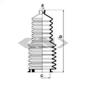 83616 SPIDAN Пыльник, рулевое управление