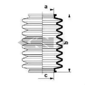 83660 SPIDAN Пыльник, рулевое управление