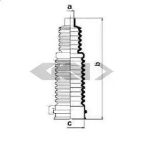 83675 SPIDAN Пыльник, рулевое управление