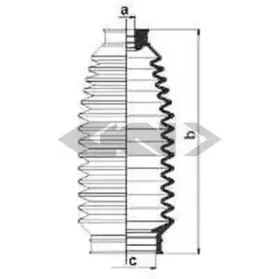 83678 SPIDAN Пыльник, рулевое управление