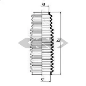83683 SPIDAN Пыльник, рулевое управление