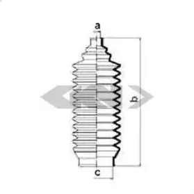 83692 SPIDAN Пыльник, рулевое управление