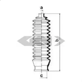 83709 SPIDAN Пыльник, рулевое управление