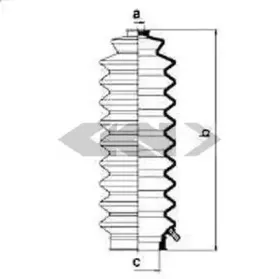 83728 SPIDAN Пыльник, рулевое управление