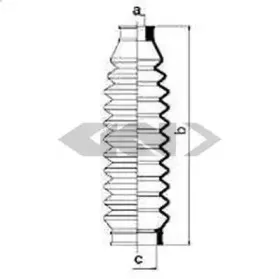 83734 SPIDAN Пыльник, рулевое управление