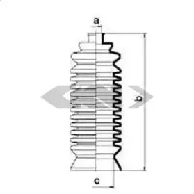 83739 SPIDAN Пыльник, рулевое управление