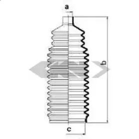 83742 SPIDAN Пыльник, рулевое управление