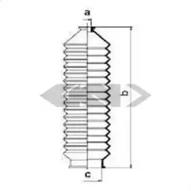 83746 SPIDAN Пыльник, рулевое управление
