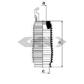 83758 SPIDAN Пыльник, рулевое управление