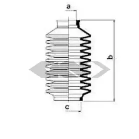 83762 SPIDAN Пыльник, рулевое управление