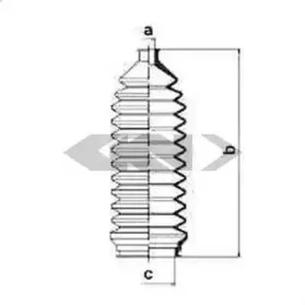 83801 SPIDAN Пыльник, рулевое управление