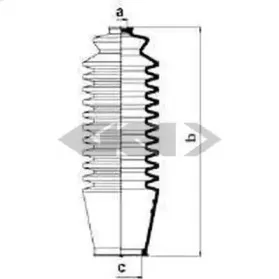 83815 SPIDAN Пыльник, рулевое управление