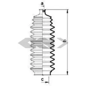 83820 SPIDAN Пыльник, рулевое управление