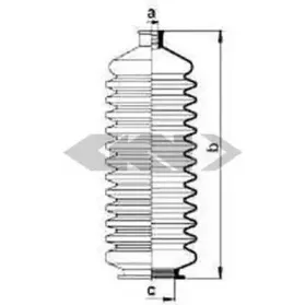 83832 SPIDAN Пыльник, рулевое управление