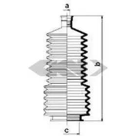 83833 SPIDAN Пыльник, рулевое управление