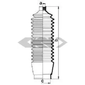 83836 SPIDAN Пыльник, рулевое управление