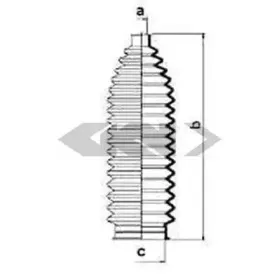 83842 SPIDAN Пыльник, рулевое управление