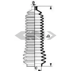 83844 SPIDAN Пыльник, рулевое управление