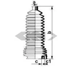 83850 SPIDAN Пыльник, рулевое управление