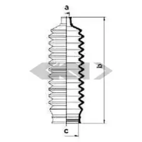 83854 SPIDAN Пыльник, рулевое управление